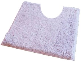 Fürdőszoba-szőnyeg COTTON Fehér - Fehér / 60 x 60 cm WC kagyló elé, kivágással
