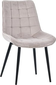Modern Bársony Étkezőszék Trüffel Színben Firenze