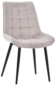Scaun modern din catifea în culoarea trufei Firenze DC-2051