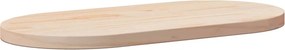 vidaXL tömör fenyőfa asztallap 80x40x2,5 cm ovális