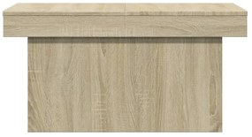 sonoma tölgy színű szerelt fa dohányzóasztal 100x55x40 cm