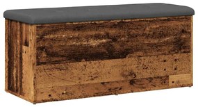 antik fa szerelt fa tárolópad 102x42x45 cm
