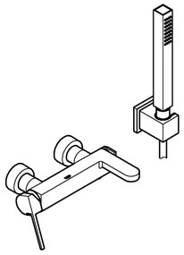 GROHE 33547003 - Kádcsaptelep PLUS fényes króm