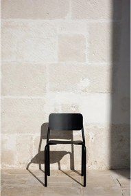 Fekete fém kerti szék Kei – noo.ma