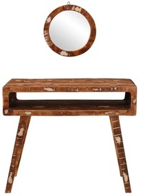 Öltözködőasztal Barna 90 x 76 x 45 cm Tömör újrahasznosított fa