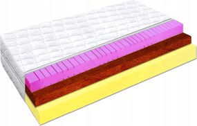 Habszivacs matrac 150x160 zónás hr kókusz 20cm rugalmas stabilizáló H2