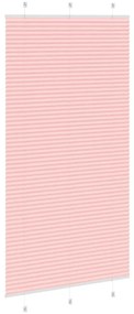 pliszírozott redőny rózsaszín 105x200cm szövetszélesség 104,4cm