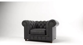 Antracitszürke bársony fotel Cambridge – Ropez