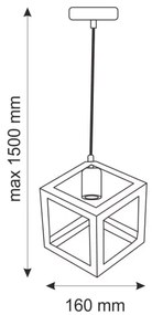 Függeszték SWEDEN 1xE27/20W/230V