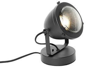 Ipari asztali lámpa fekete 18 cm - Emado