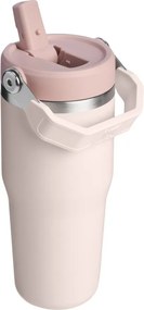 Világos rózsaszín rozsdamentes acél termosz 410 ml IceFlow™ Flip Straw 2.0 Tumbler Rose Quartz – Stanley