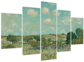 Kép - Alfred Sisley,  Meadow, reprodukciók (150x105 cm)