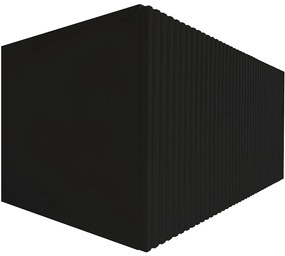 TUANA - Merito fürdőszoba szekrény mosogató alatt - fekete matt - 80x50x43 cm