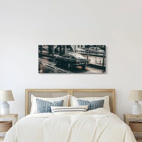 Egy mozgó autó képe (120x50 cm)