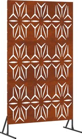 vidaXL Magánszféra Képernyő Szürke 100 x 50 x 180 cm Időjárásálló acél