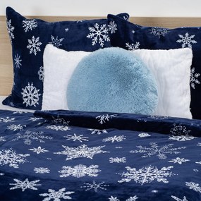 4Home Midnight Snowfall mikroflanel ágynemű, 140 x 220 cm, 70 x 90 cm