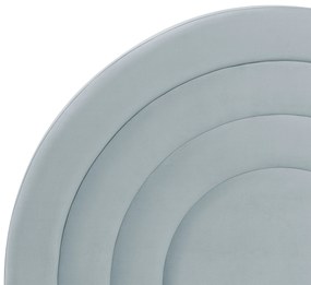 Világoskék bársony ágyneműtartós ágy 90 x 200 cm ANET Beliani