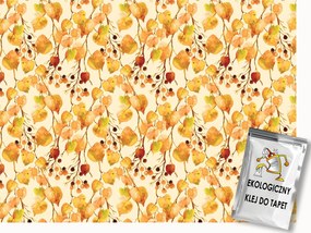 Fotótapéta Flizelina Természet Levelek Virágok Őszi színek 250x175 ragasztó