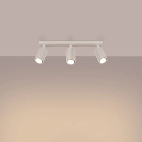 Sollux SL.1600 - Spotlámpa KARBON 3xGU10/10W/230V krémes