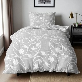 Pamut ágynemű ARZA GREY 4 részes 140x200 cm