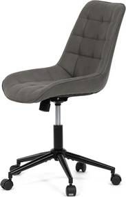 Pracovní židle, výškově nastavitelná, šedá látka, KA-V3120 GREY3