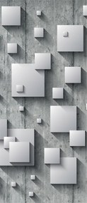 Fotótapéta Geometrikus beton szürke kaleidoszkóp absztrakt 91x211 +ragasztó