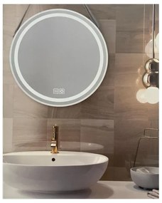 LED állítható fényű fürdőszobai fűtött tükör LED/20W/230V 4000K IP44