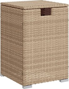 vidaXL bézs polyrattan propántartály borító asztal 40 x 40 x 60 cm