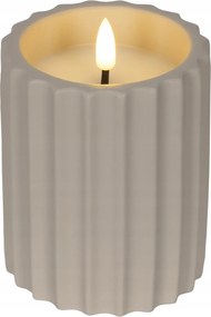 Kültéri Led gyertya szürke dekoratív 11,5cm