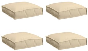 Pallet párnák üléshez 4 db Bézs 40x40x8 cm Oxford szövet