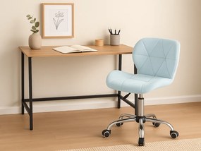 Dolgozószobai szett íróasztal TAYLOR SONOMA 100x50 cm + irodai szék AVOLA VELVET világoskék