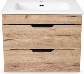 TMP VOX 60 GOLD CRAFT - fali fürdőszobabútor- Eros SKY E-8099-60 porcelán mosdóval - 61 x 46 x 46 cm