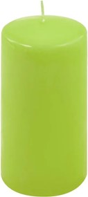 Oszlopgyertya készlet 15 cm Ø 7,5 cm 2 db világoszöld