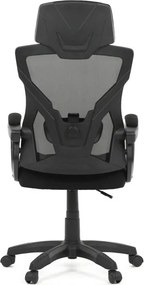 Irodai szék, magasságában állítható, fekete szövet, KA-R223 BK