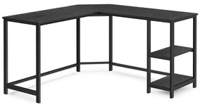 SOLEA sarokíróasztal fekete