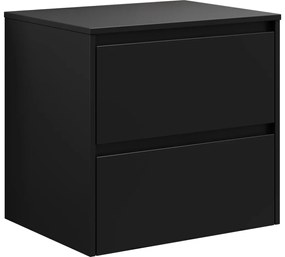 TRONDHEIM mosdószekrény 60 cm-es mosdóhoz, fekete