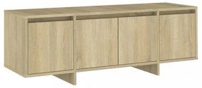 sonoma tölgy színű szerelt fa fali TV-szekrény 120x30x40,5 cm