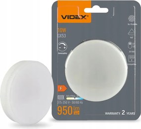 Led izzó Reflektor GX53 10W 950lm 4000K Semleges 140° Fehér Videx