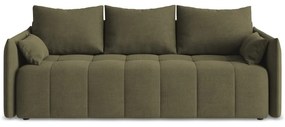 Khaki kinyitható-tárolóhelyes kanapé 225 cm Moku – Makamii