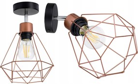 fali lámpa állítható loft drót gyémánt