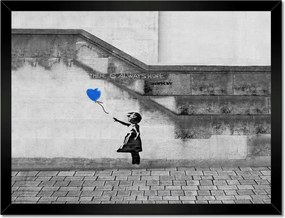 Poszterek keretben 40x30 Banksy Always Hope Mural