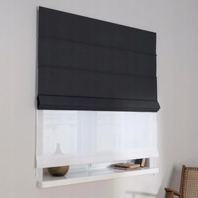 Kész Római roló Duo 80x170cm fekete