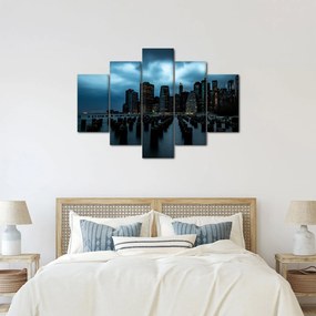 Kép - Kilátás a New York-i felhőkarcolókra (150x105 cm)