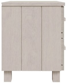 HAMAR 2 db fehér tömör fa éjjeliszekrény 40 x 35 x 44,5 cm