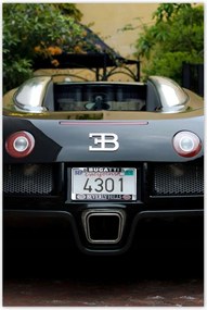 Poszter 60x90 Sárga Bugatti