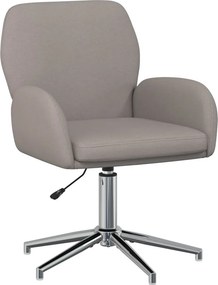 vidaXL Forgós Íróasztali Székek 4 db 54 x 58 x 90 cm Tópszínű Szövet