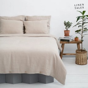 Krémszínű egyszemélyes kenderrost ágyneműhuzat 140x200 cm – Linen Tales