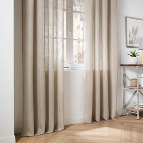 Barna átlátszó függöny 140x280 cm Haltona – douceur d'intérieur