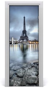 Ajtóposzter öntapadós Eiffel-torony 75x205 cm
