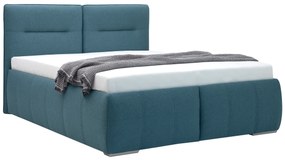Franciaágy  180 cm Isuna (kék)  (ágyráccsal) (tárolóhellyel). Akció -12%. 1100763